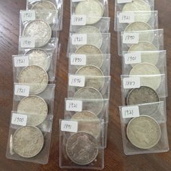 Morgan Dollars. Coin Holders.
