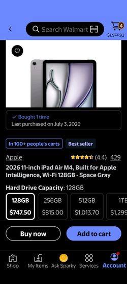 Apple  iPad Air 11 inch  M4