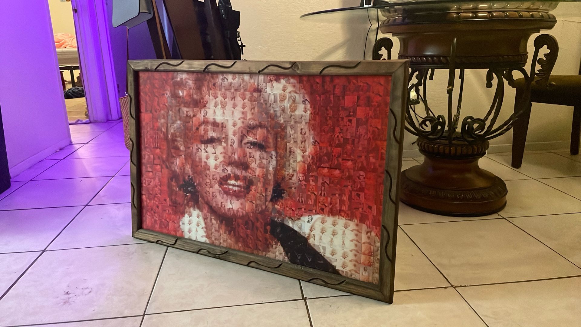 Marilyn Monroe Print Picture With Frame