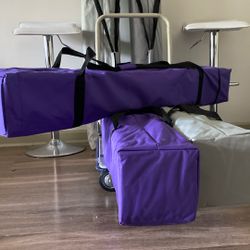 Royalty, Purple Or Light, Gray White Easy Ceo Vendor Concession Stand Tent 10 X 10 New 100 Each