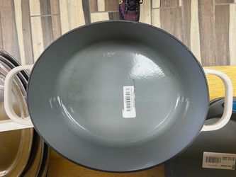 Gray Nonstick Braiser Pan with Handles