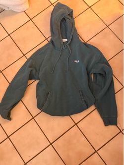 Fila blue green hoodie