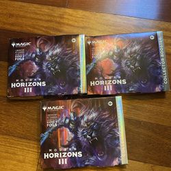 Magic The Gather Modern Horizons 3 Collector Packs X3