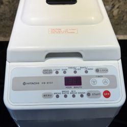 Hitachi HB-B101 Bread Machine Used VG-Ex. Condition.