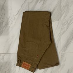 Levi Jeans 501 30x34 Brown Button Fly New