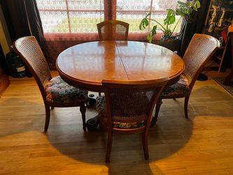 Vintage wood dining table