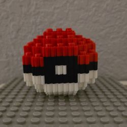 Custom Poké Ball Brick Display – Pokémon Fan Collectible