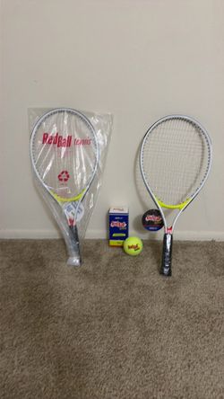USTA RedBall Tennis Balls 2 pack and tennis racket