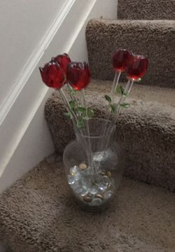 Glass roses