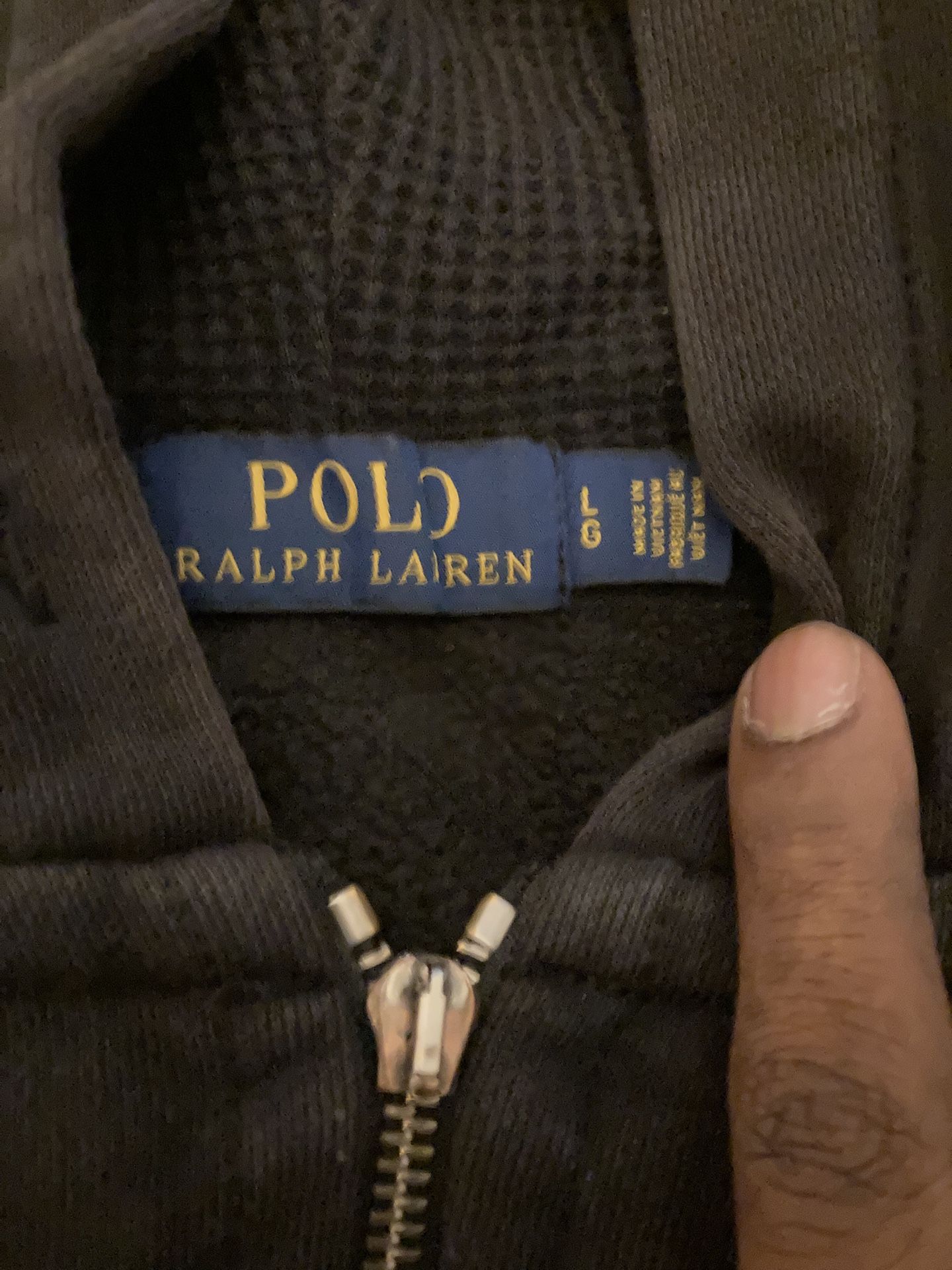 Black Polo Hoodie