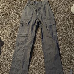 Grey Cargo Pants Women 
