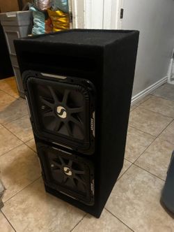 12” Square kicker subwoofers with ported box