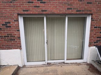 White Sliding Glass Patio Door