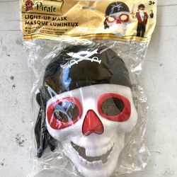 Halloween Costume Kids Children Pirate Light up Mask