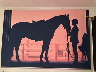 Pottery barn horse roll up photo