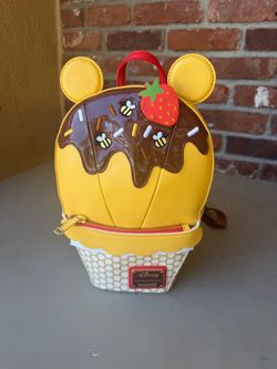 Loungefly Disney Exclusive Winnie The Pooh Ice Cream Backpack used
