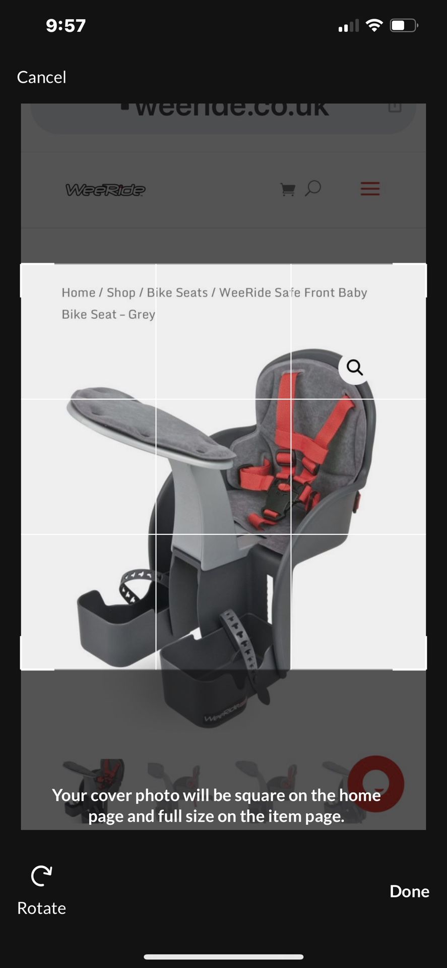 WEERIDE CENTER RIDING BIKE SEAT FOR CHILDREN 