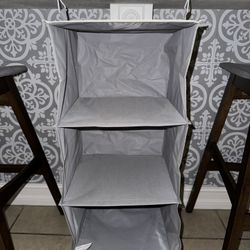 3 section hanging closet organizer