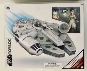 Disney Star Wars Toybox Millennium Falcon Playset Rey, BB-8 & D-O New!