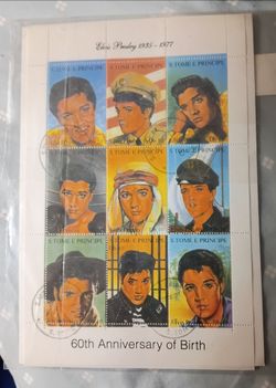 9 Elvis stamps + 1