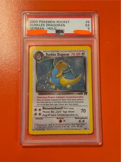 2000 Pokemon Rocket Dunkles Dragoran Holo PSA 5