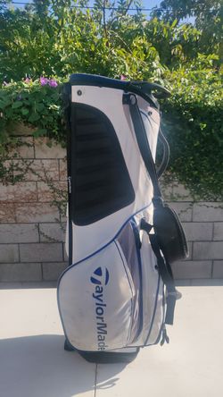 TaylorMade Golf Stand Bag - White & Blue