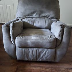 Comfortable Gray Rocker-Recliner