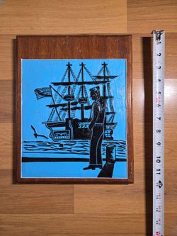 Nautical Sailor Ship Wall Plaque