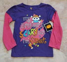 NWT Girl Halloween Shirt Size 3T