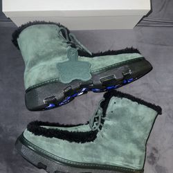 Burberry Green Shearling Creeper Boots Size 13M/46EU
