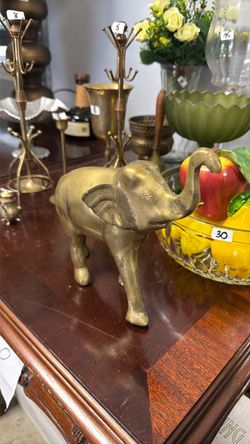 Vintage Brass Elephant Figurine