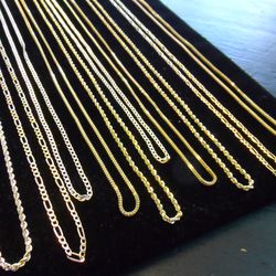 NEW 10K GOLD 24INCH CHAINS FOR SALE