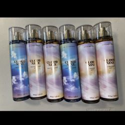 5 (FIVE) CLOUD NINE 8oz Fine Fragrance MIST Bath and & Body Works