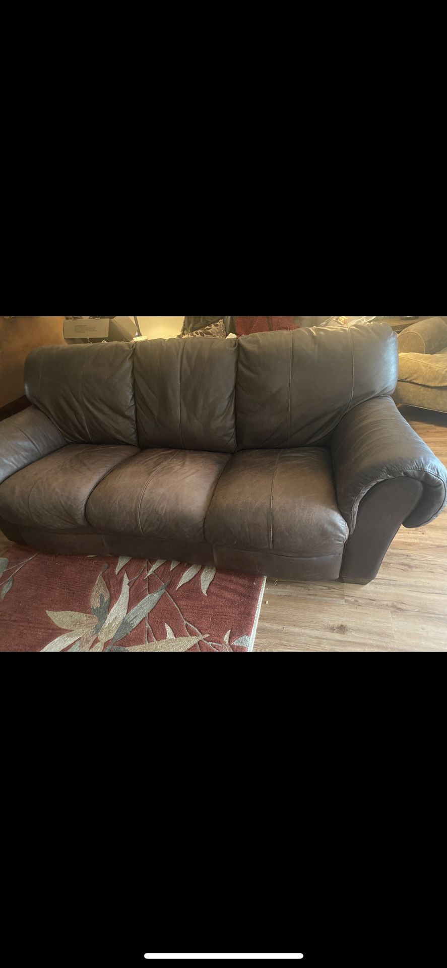 Genuine Leather Couch