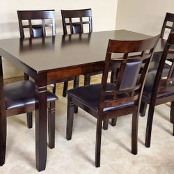New Montclair 7 Piece Dining Table Set 💕$10 Down Payment Finance 