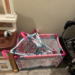 Baby Doll Bed And Stroller 