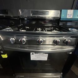 Samsung Gas Stove With Air Fry In Stainless Steel 