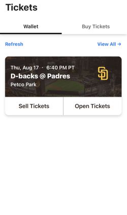 4 Padre Tickets For August 17th @ 6:40pm