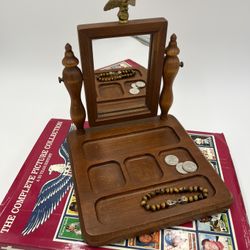 Antique Wood Dresser Organizer/Tray