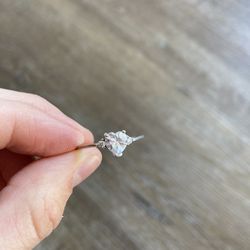 Faux Diamond Heart Ring