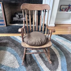 Vintage Wooden Rocking Chair Sturdy