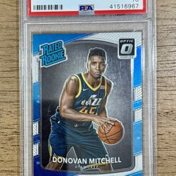 2017 Donruss Optic DONOVAN MITCHELL #188 Rated Rookie RC PSA 10 Jazz Cavaliers