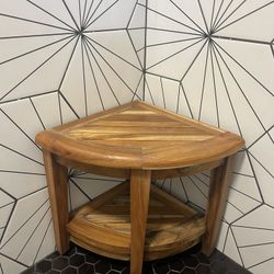 Teak Wood Shower Bench in La Jolla