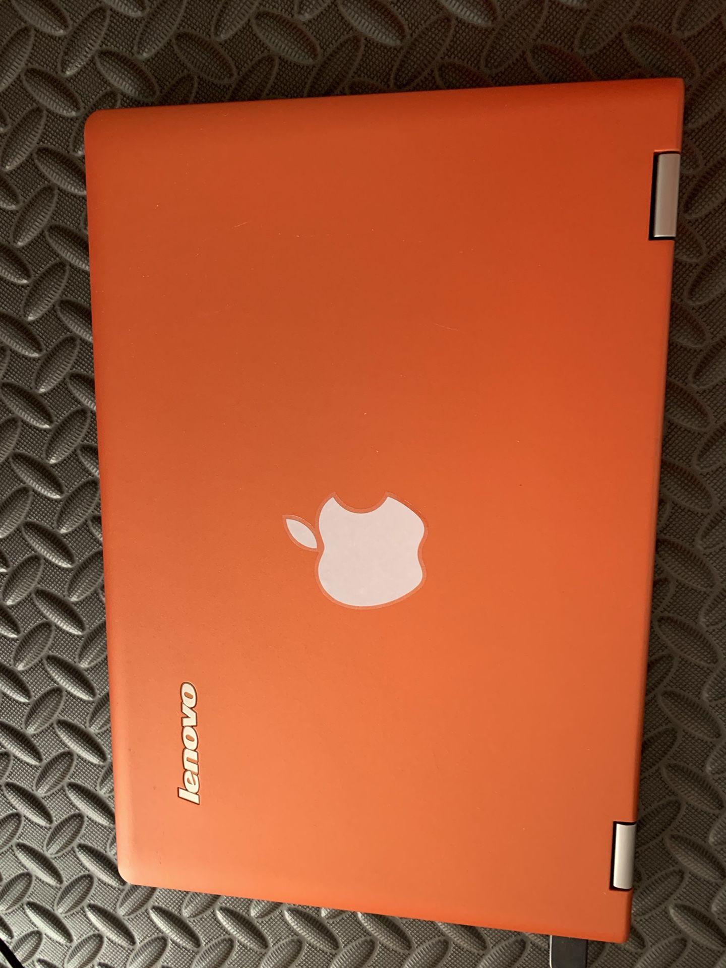 Orange Lenovo Yoga Laptop
