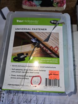 Universal Fastener For Decking