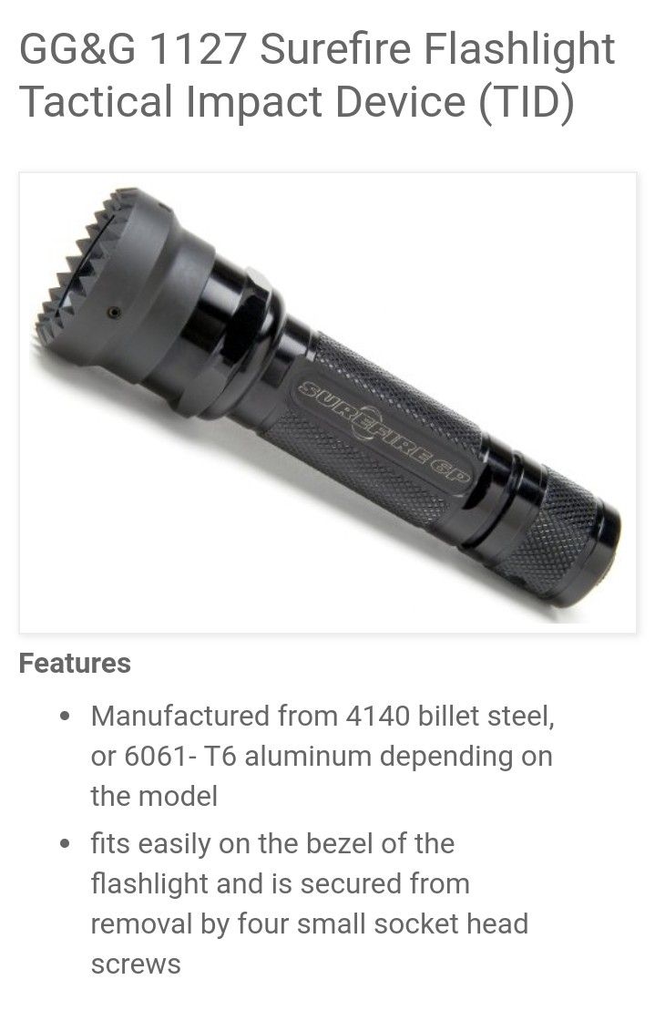 Surefire IR Flip Top Filter Assembly and GG&G Tactical Impact Device
