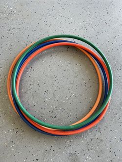 Four Colorful Hula Hoops 