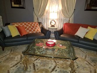 2 Leather sofas