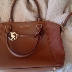 Michael Kors purse Sienna satchel leather 