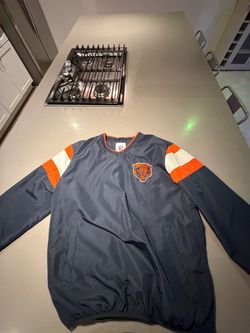 Chicago Bears NFL Pullover Windbreaker Jacket – Navy & Orange